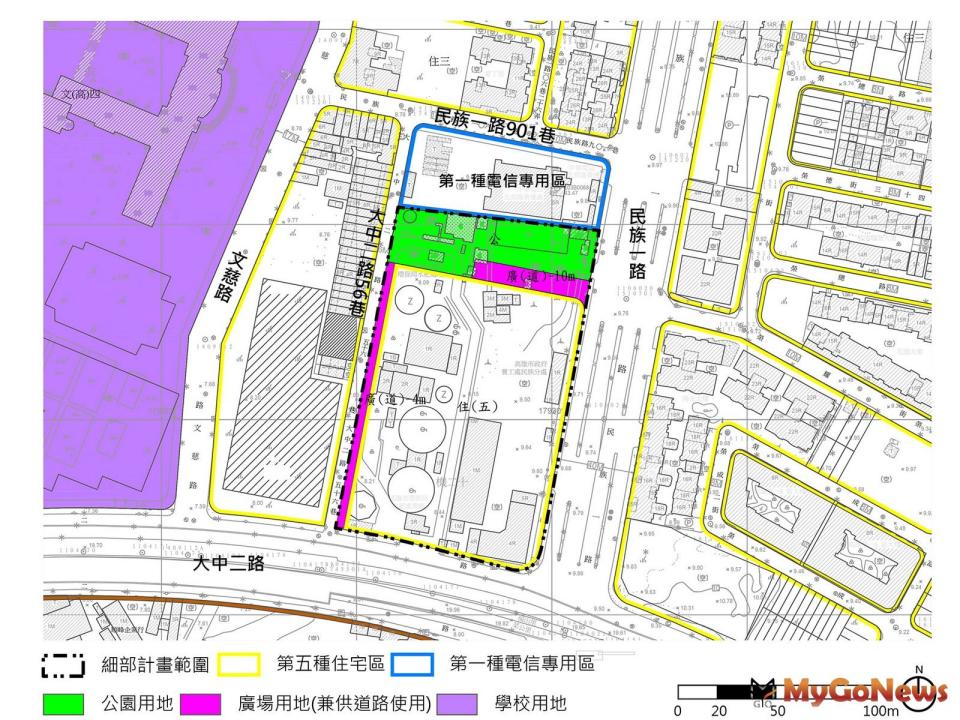 ▲機20用地擬定細部計畫示意圖(圖/高雄市政府)