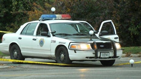 Une voiture de police aux Etats-Unis (photo d'illustration). - Steve Pope, GETTY IMAGES NORTH AMERICA/AFP/Archives