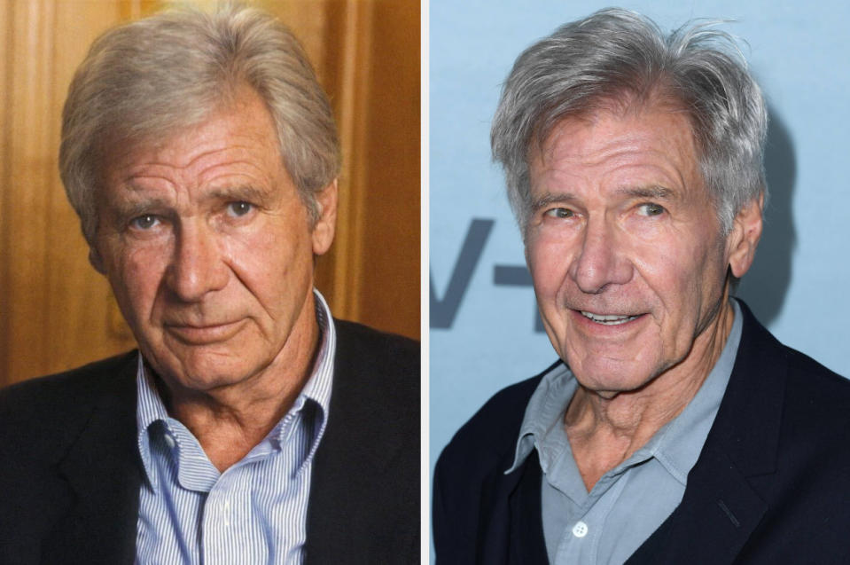 Side-by-side of AI Harrison vs. the real Harrison