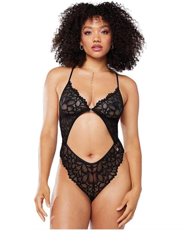 Savage Not Sorry Lace Cheeky in Black