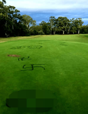 Vandalised Golf Course in Melbourne