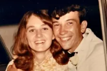 Beverly and Dwight Searcy pictured on their wedding day.