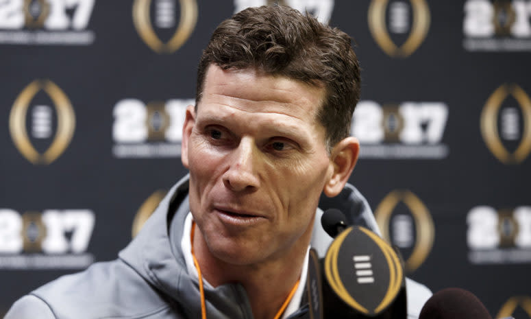 Clemson football DC Brent Venables at the College Football Playoff.