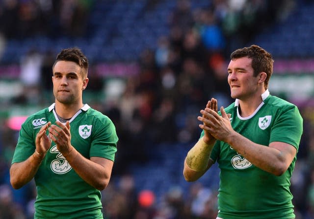 Peter O’Mahony, right, heaped praise on Munster and Ireland team-mate Conor Murray (Mark Runnacles/PA)