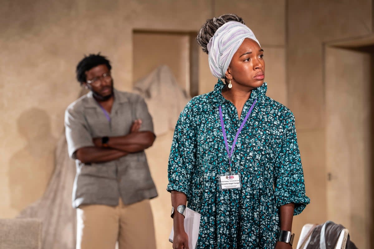 Zackary Momoh and Cherrelle Skeete in Beneatha’s Place at Young Vic (Johan Persson)