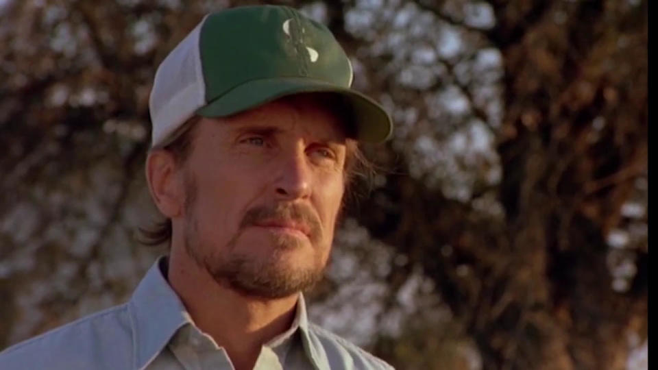 Robert Duvall in a baseball cap in Tender Mercies