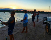 <p>The <i>Thor</i> star, who relocated his family back to his native Australia for all of its outdoor offerings, enjoyed “a little sunset fish with the boys” in the Kimberley region in June 2016. Boys, beers, and bobbers — oh, boy! (Photo: <a rel="nofollow noopener" href="https://www.instagram.com/p/BG50o1ZyJdQ/?taken-by=chrishemsworth&hl=en" target="_blank" data-ylk="slk:Chris Hemsworth via Instagram;elm:context_link;itc:0;sec:content-canvas" class="link ">Chris Hemsworth via Instagram</a>) </p>
