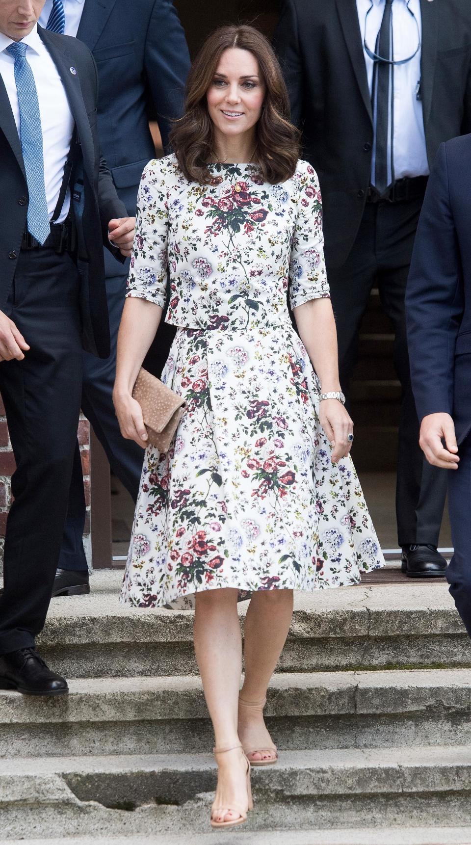 <p>But sometimes, even royal wardrobe rules can be broken — Kate has been spotted rocking a ruby red pedicure on the rare occasion she’s bared her toes in strappy sandals.</p>