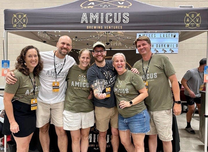 Eight families have come together to form Amicus Ventures Brewing, set to open soon at the old Waterworks building.