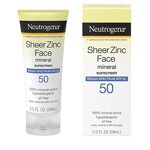 10) Sheer Zinc Oxide Dry-Touch Face SPF 50