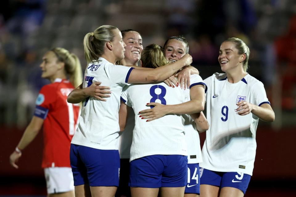 England beat Austria 7-2 on Friday  (The FA via Getty Images)
