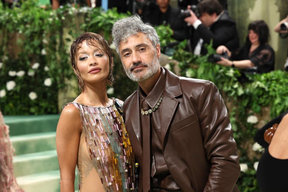 Rita Ora and Taika Waititi at the 2024 Met Gala (Getty Images)