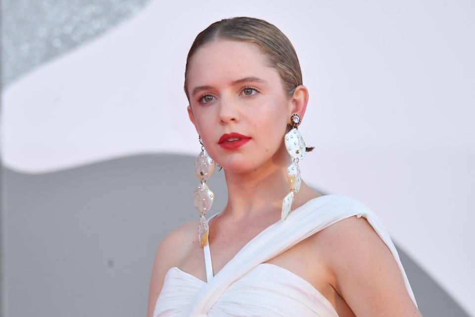 VENICE, ITALY - SEPTEMBER 12: Naian González Norvind walks the red carpet ahead of closing ceremony at the 77th Venice Film Festival on September 12, 2020 in Venice, Italy. (Photo by Stephane Cardinale - Corbis/Corbis via Getty Images)