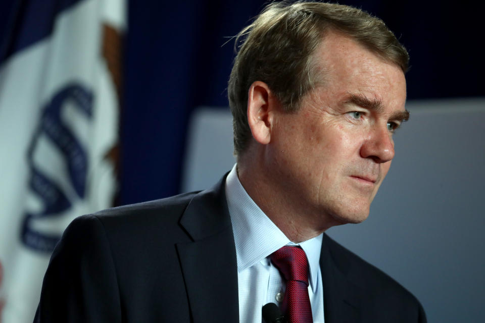Democratic presidential candidate U.S. Sen. Michael Bennet (D-CO) speaks during the AARP and The Des Moines Register Iowa Presidential Candidate Forum on July 17, 2019 in Cedar Rapids, Iowa. | Justin Sullivan—Getty Images