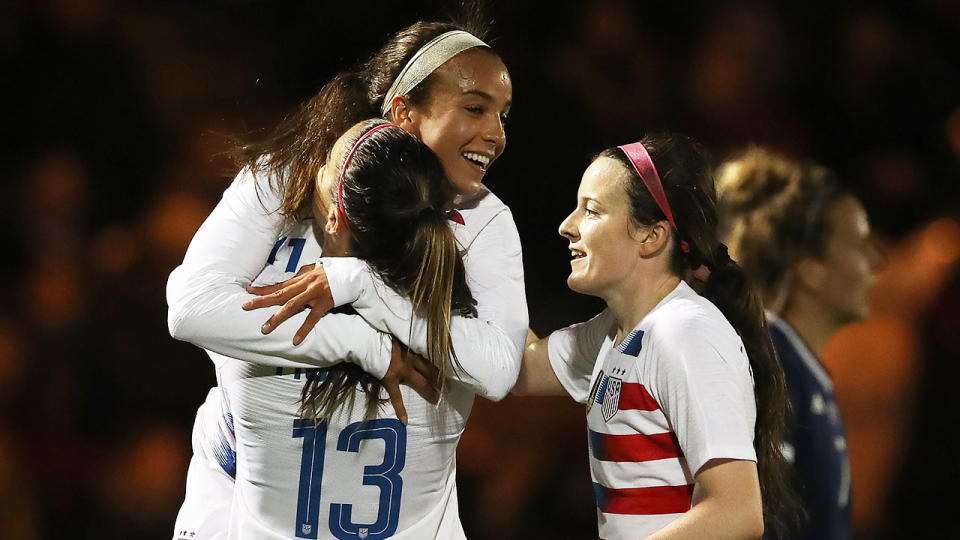 The USWNT have demanded equal pay to that of their male counterparts. Pic: Getty