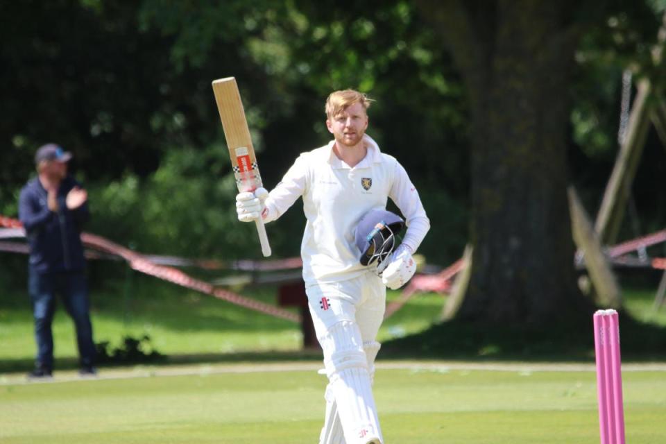 Cam Harding who hit 134 his first century for the Saints <i>(Image: Richard Walsh)</i>