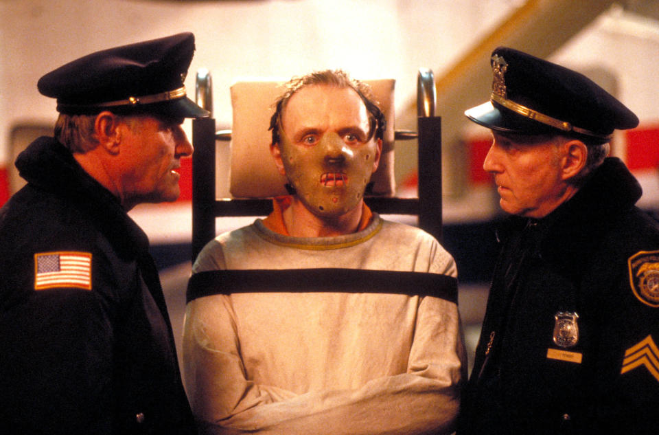 Charles Napier and Anthony Hopkins in "The Silence of the Lambs"