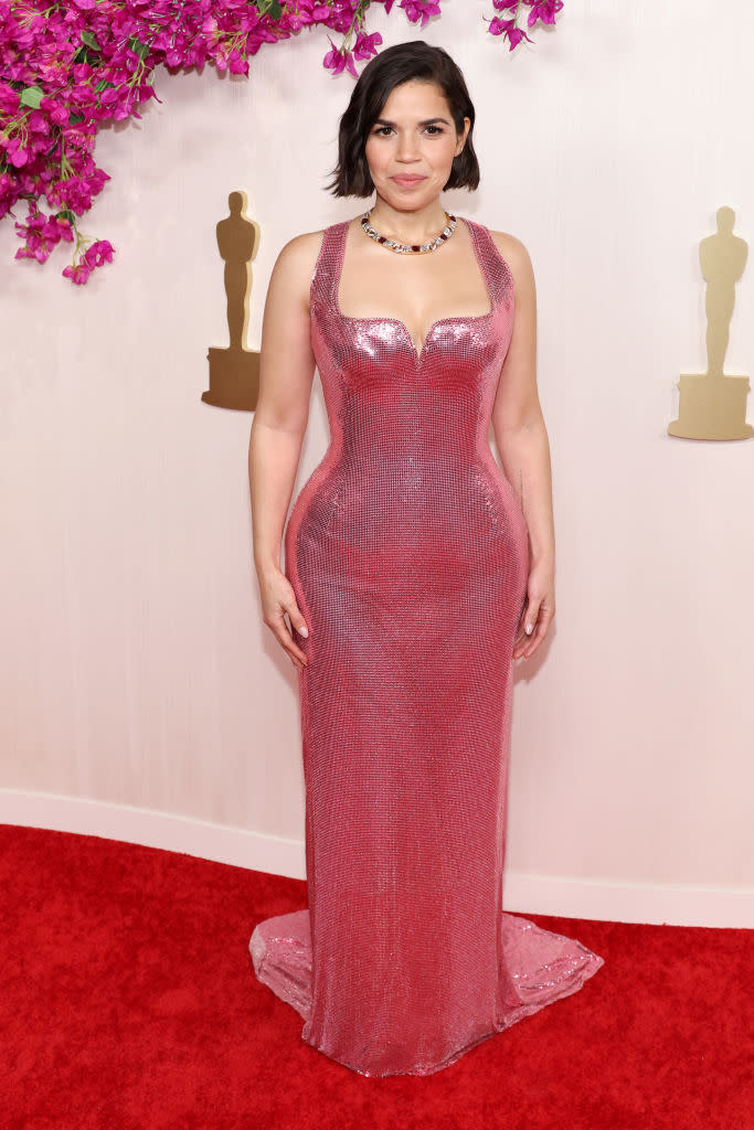 America Ferrera attends the 96th Annual Academy Awards on March 10, 2024 in Hollywood, California.<span class="copyright">Marleen Moise—Getty Images</span>