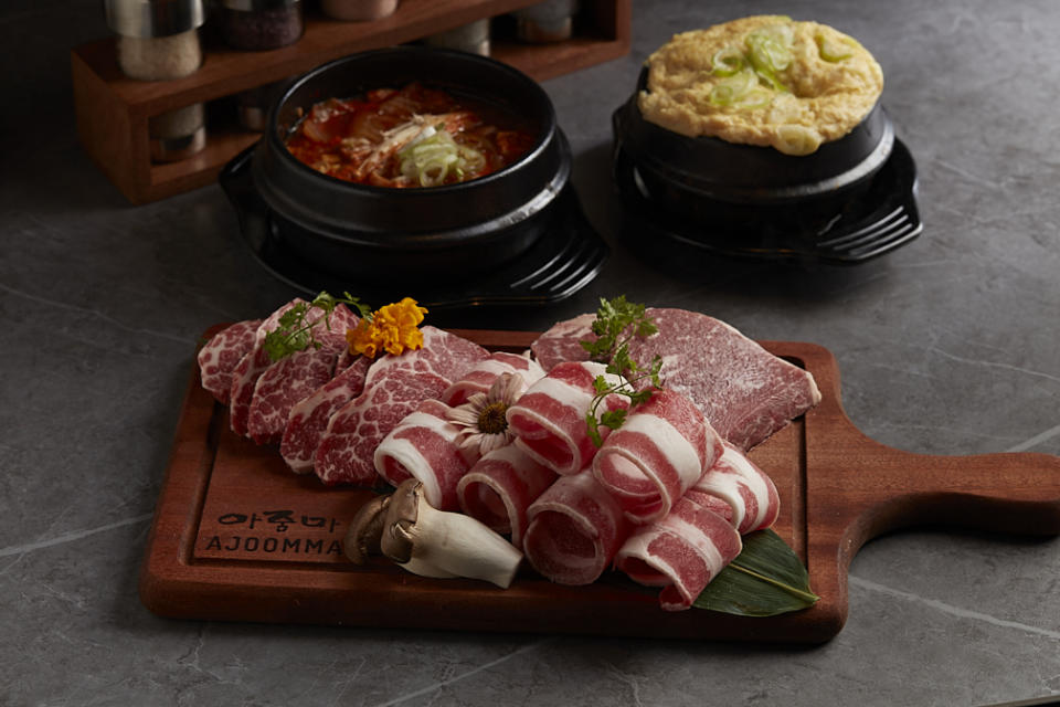 Ajoomma Korean Charcoal BBQ - Signature Set Beef Ajoomma Set