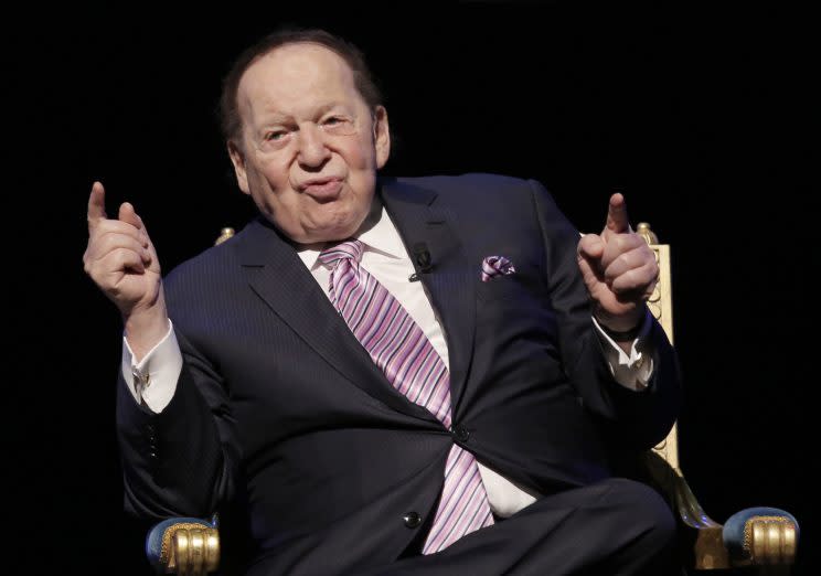 Sands Corporation CEO Sheldon Adelson isn't happy with the Oakland Raiders' demands (AP)