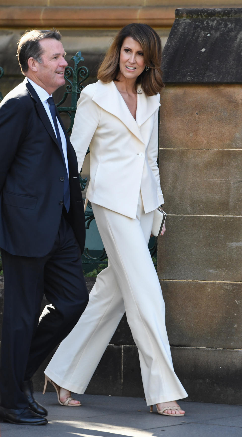 Natalie Barr attends the State Funeral for Carla Zampatti at St Mary's Cathedral on April 15, 2021 in Sydney, Australia.