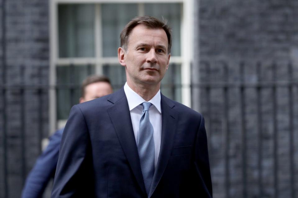 Jeremy Hunt is against a leadership contest taking place while the war in Ukraine continues (PA)