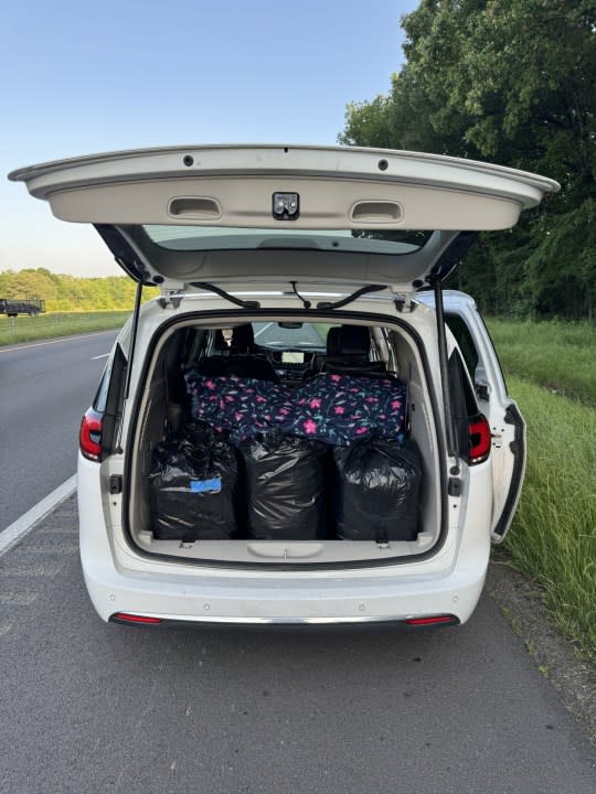 May 7 traffic stop, marijuana found (courtesy Arkansas State Police)