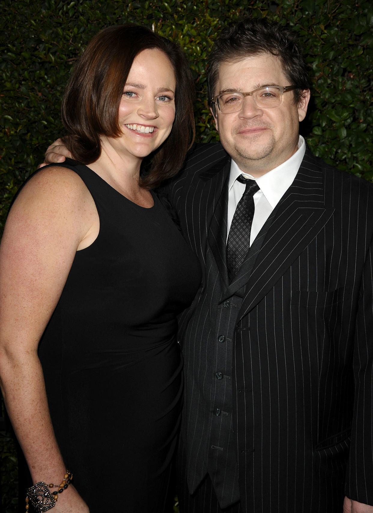Michelle McNamara and Patton Oswalt attend the <em>Young Adult</em> Los Angeles premiere in December 2011. (Photo: Getty Images)