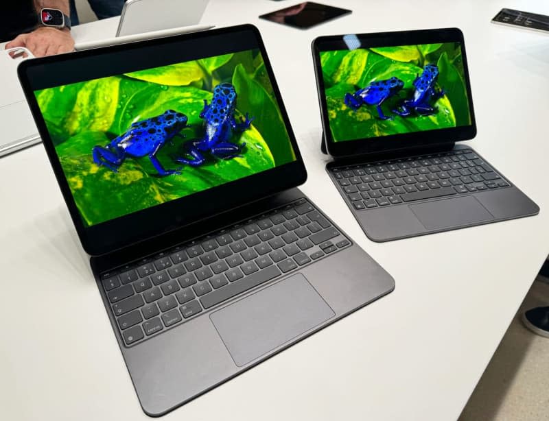 In the wake of falling iPad sales, Apple is now updating its range of tablets, and the upgraded iPad Pro in particular can more than keep up with notebooks. Christoph Dernbach/dpa