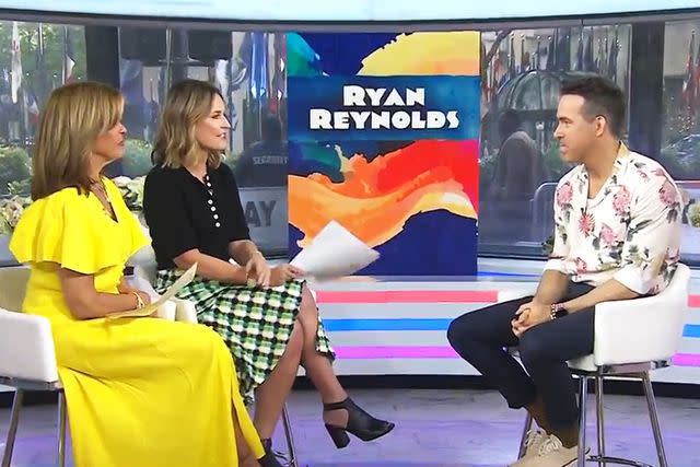 Hoda Kotb, Savannah Guthrie and Ryan Reynolds on the 'Today' show