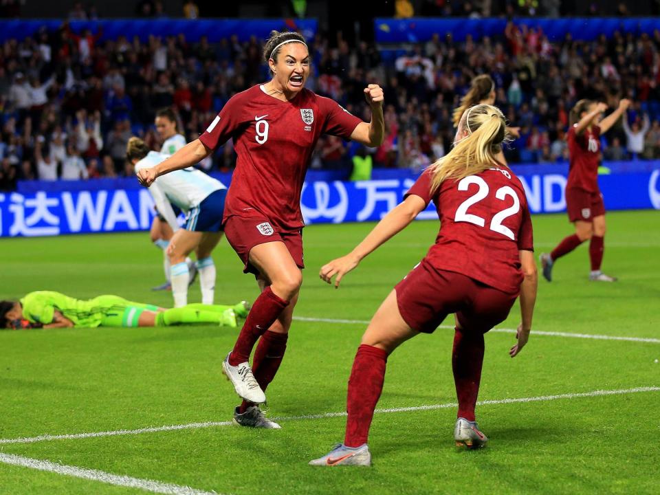 Jodie Taylor and Beth Mead believe that rooming together at the Women’s World Cup was the secret behind England’s decisive goal in the hard-fought 1-0 victory over Argentina on Friday night.Taylor ended a 14-month goal drought at international level to secure two wins from two for the Lionesses’ in France and qualify for the knock-out stages.Her 18th strike in England colours was set up by a perfectly-placed, low and drilled cross from the left wing by Mead, who impressed while deputising for the injured Toni Duggan.Mead and Taylor are sharing a room on England’s travels around France, having briefly played together at club level with Arsenal, and after their crucial intervention in Le Havre on Friday night, both believe their blossoming relationship off-the-pitch is beginning to help on it.“I just knew where Beth was going to play it,” Taylor said. “It must be roommates and becoming more connected. It was such a good ball from Beth and I was in the right place to time my run and put it in the back of the net.”“I’m happy to contribute in whatever way I can,” Mead added. “Jodie and I have been working a lot on things like that in training, trying to get on the same wavelength and it has paid off.”“I do believe the closer you are as a team the better your performance will be on the pitch,” said Taylor. “You’re more likely to work harder for each other, to show belief in each other and encourage each other. “We’ve got a really good team togetherness, not only with Beth as my roommate but the other girls in the team. The camaraderie in the group is good and we just go from strength to strength.”Taylor won the Golden Boot at England’s last major international tournament, the 2017 European Championships in the Netherlands, scoring five goals as the Lionesses reached the quarter-finals.Yet she had not scored in an England shirt since April 2018 before Friday night, and she was left out of Phil Neville’s starting line-up for last Sunday’s opening game against Scotland, with Ellen White preferred up front. After the final whistle in Le Havre, Taylor insisted that her 14-month international goal drought had not played on her mind. “Not until all of you people start bringing it up,” she joked. “It’s not until I think about it, because it’s the same process whether you score or not.“You’re still trying to be in the right place at the right time. A lot of it comes down to service and quality. I’m the first one to admit that I score goals because of my team-mates. At the Euros, I won the Golden Boot because of the quality of my team-mates. “I think the ball from Beth Mead absolutely shows that. I think being out with injury for five or six months of international football… I was on the other side with a few assists at the SheBelieves. “Unless you’ve got people like you with your phones out, telling me it’s been 14 months, it’s just nice to score at major tournaments. It’s what it’s all about, to help the team do well. It’s brilliant.”