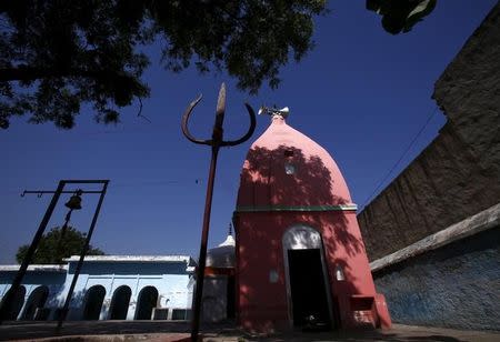 A temple is pictured at Bisara village in Uttar Pradesh, India, October 2, 2015. REUTERS/Anindito Mukherjee
