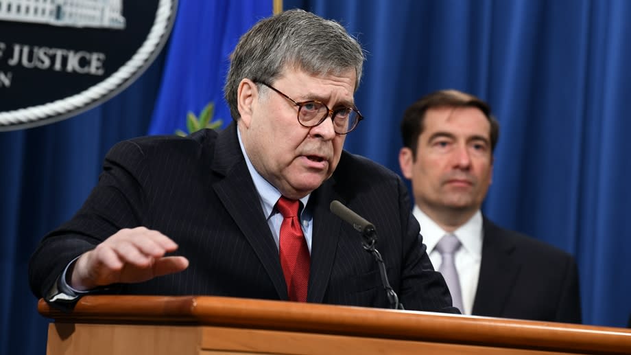 有消息人士向CNN爆料，美國司法部長威廉·佩勒姆·巴爾（William Pelham Barr）對川普相當不滿，正考慮在川普任期結束前先行辭職。   圖：翻攝自美國司法部官網