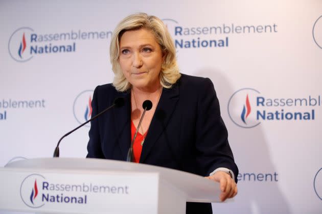 Marine Le Pen après les régionales de 2021 au siège du RN (Photo: Sarah Meyssonnier via Reuters)