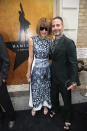 <p>Anna Wintour and Marc Jacobs both took in “Hamilton” wearing loud prints. The “Vogue” EIC in a navy blue and white dress while her designer companion was wearing a forest green suit with a paisley blouse and open-toed sandals. </p>