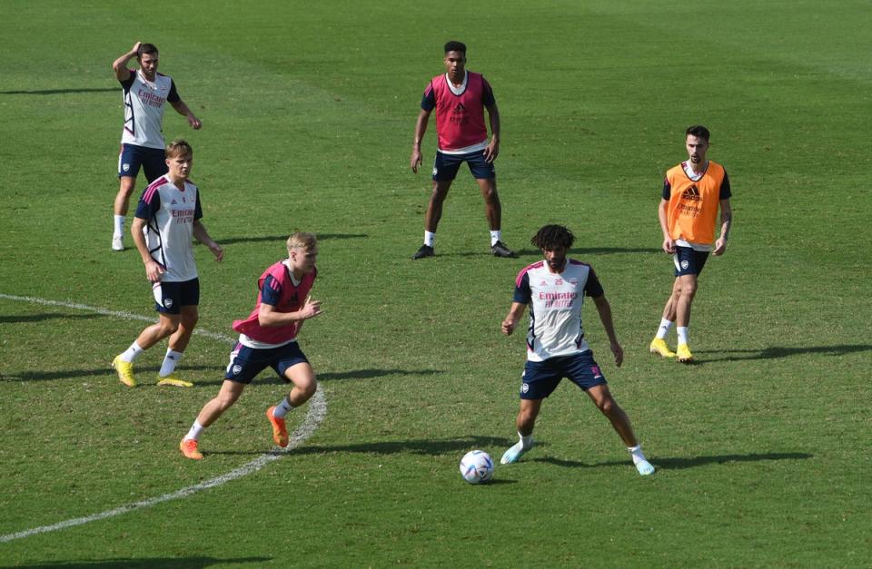 Arsenal are currently training in Dubai (Arsenal FC via Getty Images)