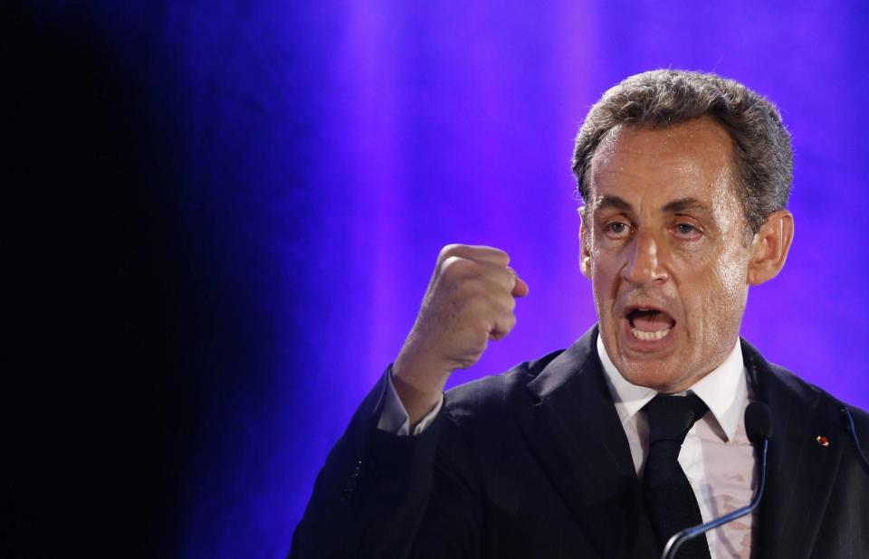 Former French leader Nicolas Sarkozy. (EPA/Guillaume Horcajuelo)