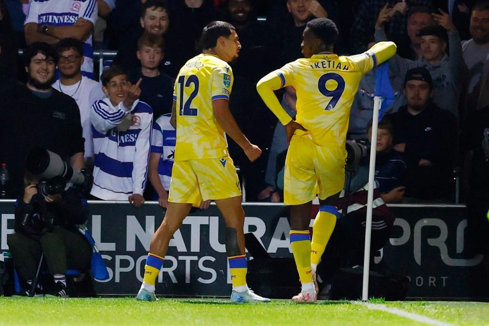 Missed shot: Eddie Nketiah scored for Crystal Palace against QPR (Action Images via Reuters)