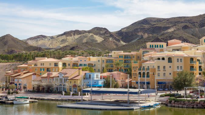 Henderson, USA - February 11, 2014: A photo of  Lake Las Vegas.