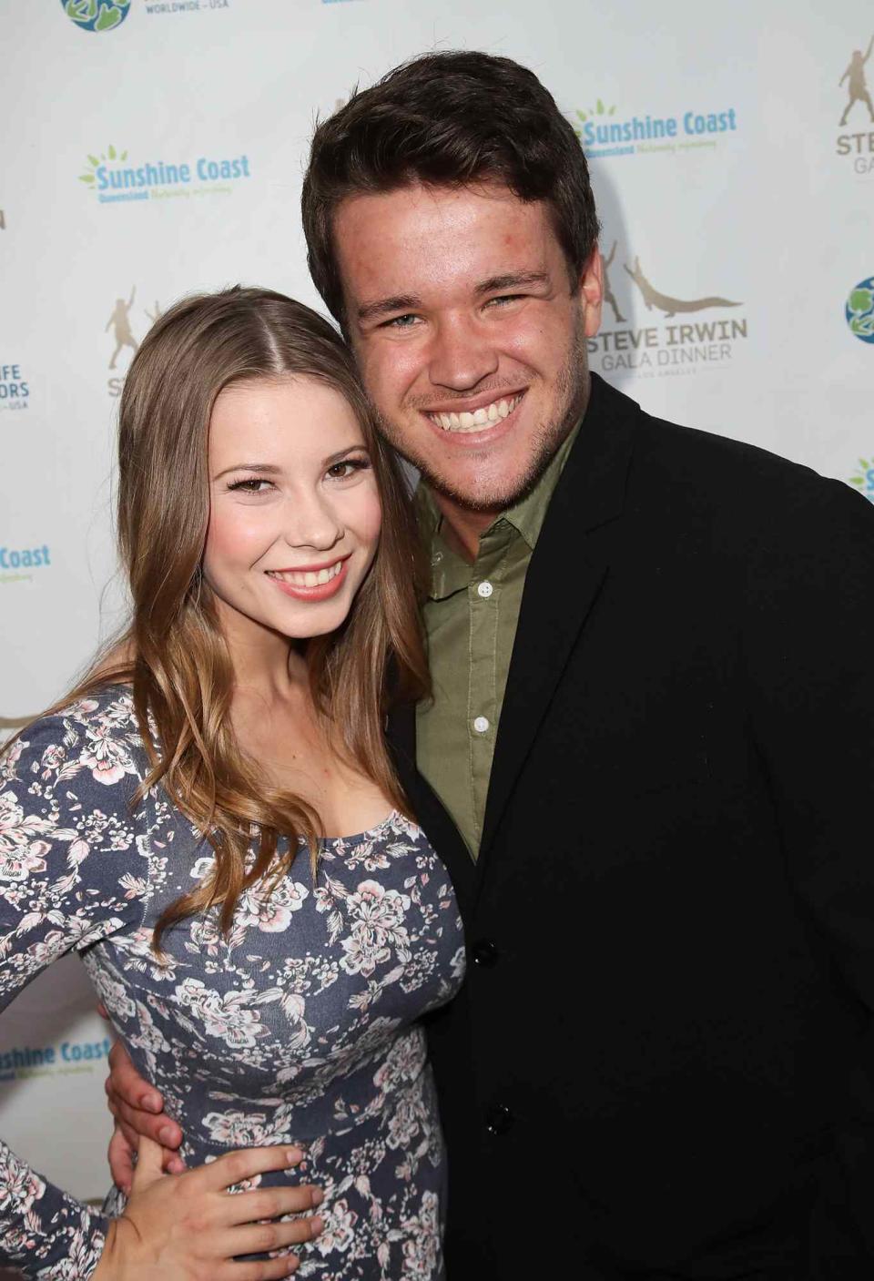 Bindi Irwin and Chandler Powell attend the Steve Irwin Gala Dinner at the SLS Hotel at Beverly Hills on May 13, 2017 in Los Angeles, California