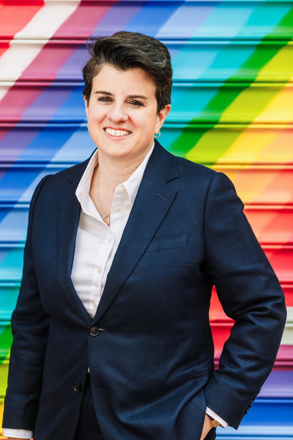 Jamie L. Manson, president of Catholics for Choice, poses for a photo. Manson is part of a movement of faith leaders fighting for abortion access.