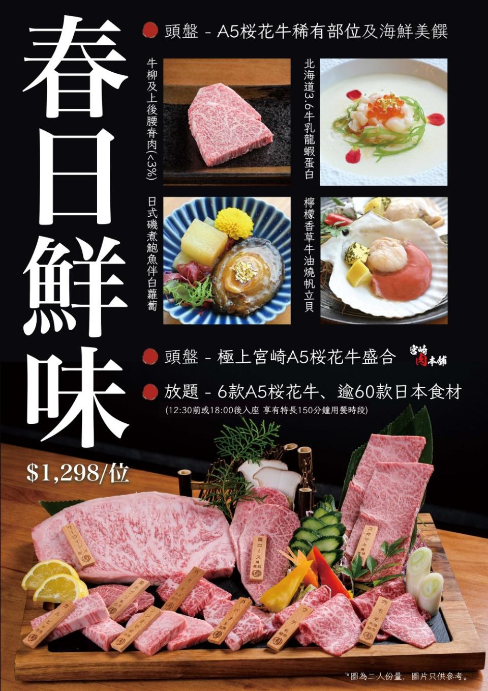 銅鑼灣美食｜宮崎肉本舖香港店兩周年 午市免費甲羅燒/燒肉放題送清酒+全新春日鮮味餐單