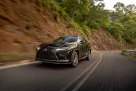 <p>The 2020 RX features a stiffer structure and a retuned suspension including firmer anti-roll bars.</p>