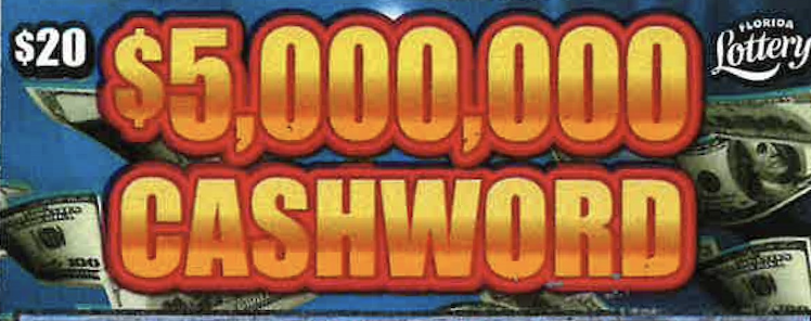 Muoi Phung of Jacksonville claimed a $1 million prize in the Florida Lottery's $5,000,000 Cashword scratch-off game.