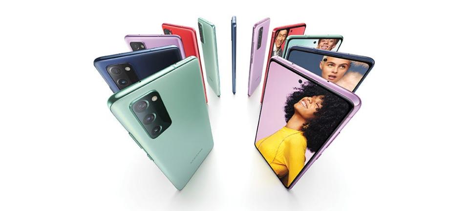 Samsung's new S20 FE comes in many colors