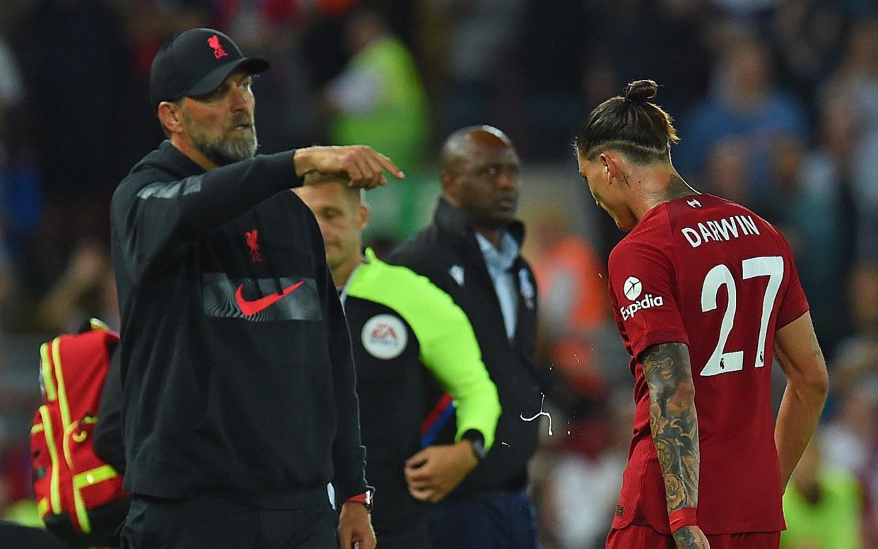 Jurgen Klopp warns Darwin Nunez after Liverpool star 'provoked' into costly moment of madness - GETTY IMAGES