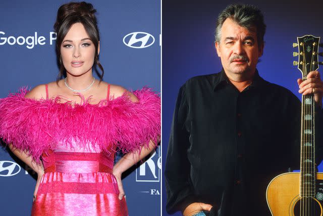 <p>Steven Simione/FilmMagic, Gie Knaeps/Getty</p> Kacey Musgraves (in 2022); John Prine (in 1996)