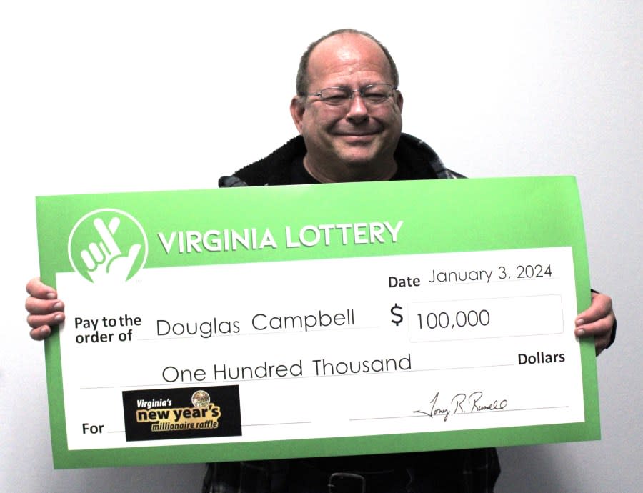 Douglas Campbell. Courtesy: Virginia Lottery
