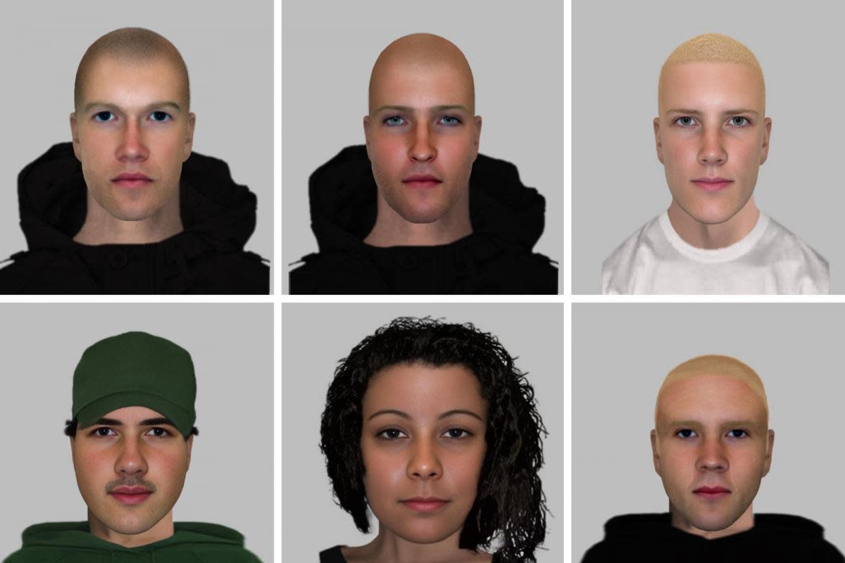 E-images of people released <i>(Image: Hampshire Police)</i>