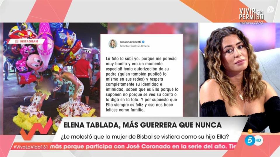 Elena Tablada en Viva la vida en 2018.